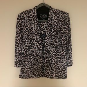 Alex Evenings Glitter Twinset Tank Top & Jacket Set NWOT